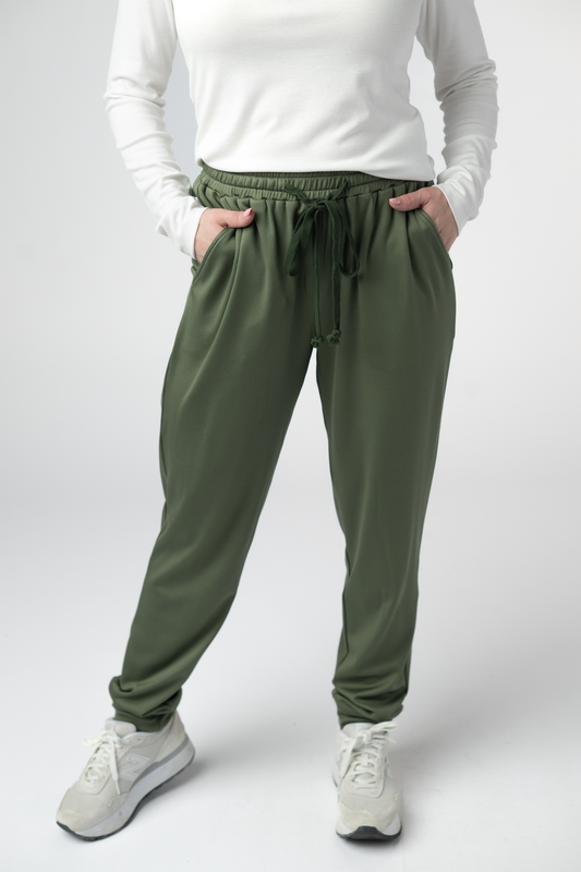 IN STOCK Cloud Joggers - Olive FINAL SALE