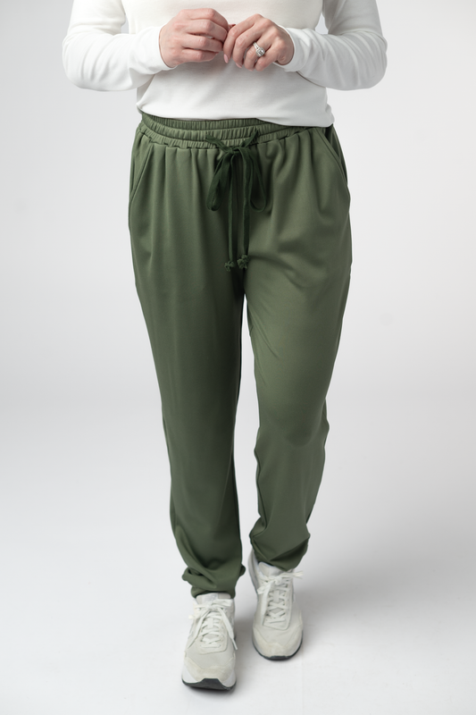 IN STOCK Cloud Joggers - Olive FINAL SALE