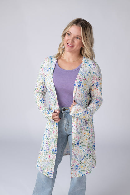IN STOCK Classic Cardigan - Cottage Floral FINAL SALE