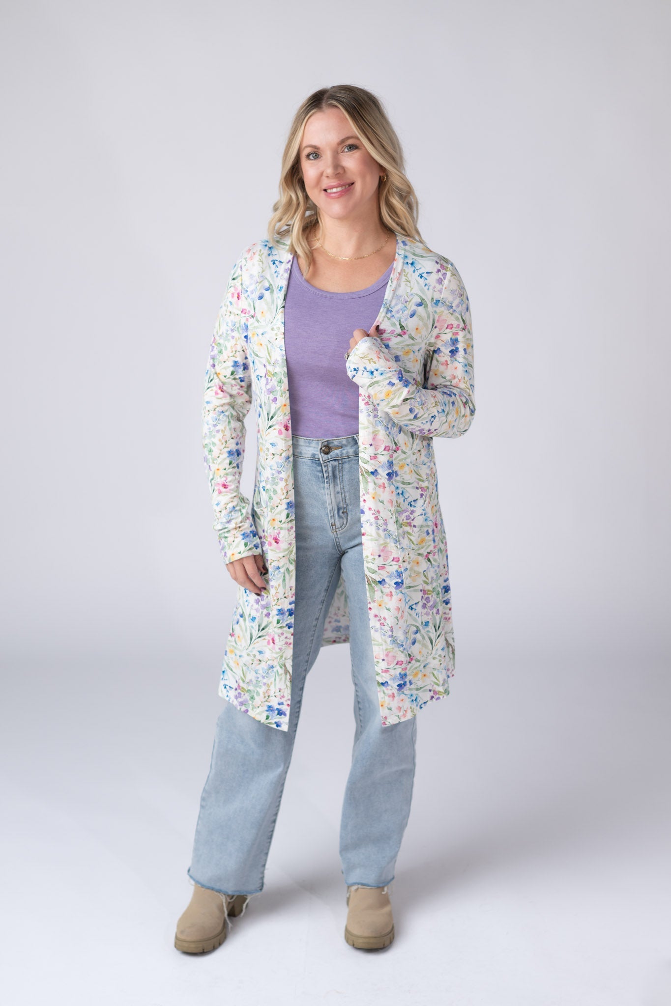 IN STOCK Classic Cardigan - Cottage Floral FINAL SALE