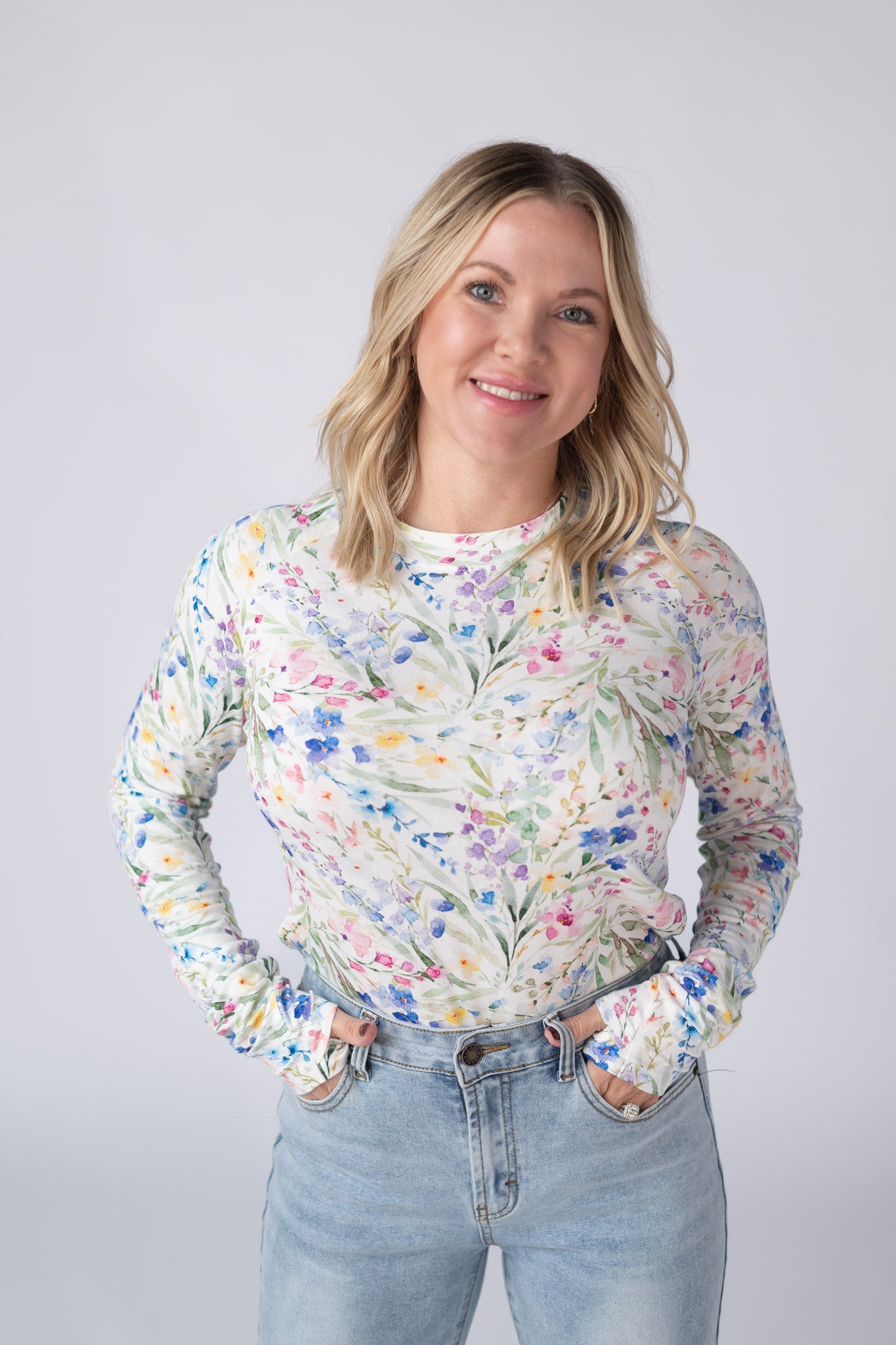IN STOCK Blair Long Sleeve Top - Cottage Floral