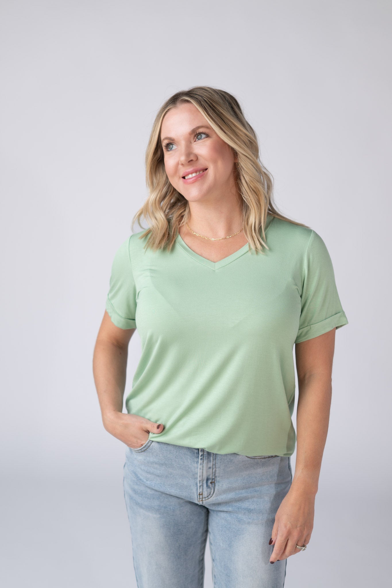 IN STOCK Sophie Top - Seafoam Green FINAL SALE