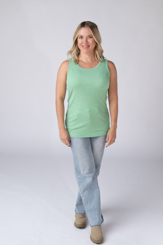 IN STOCK Ava Tank - Green FINAL SALE