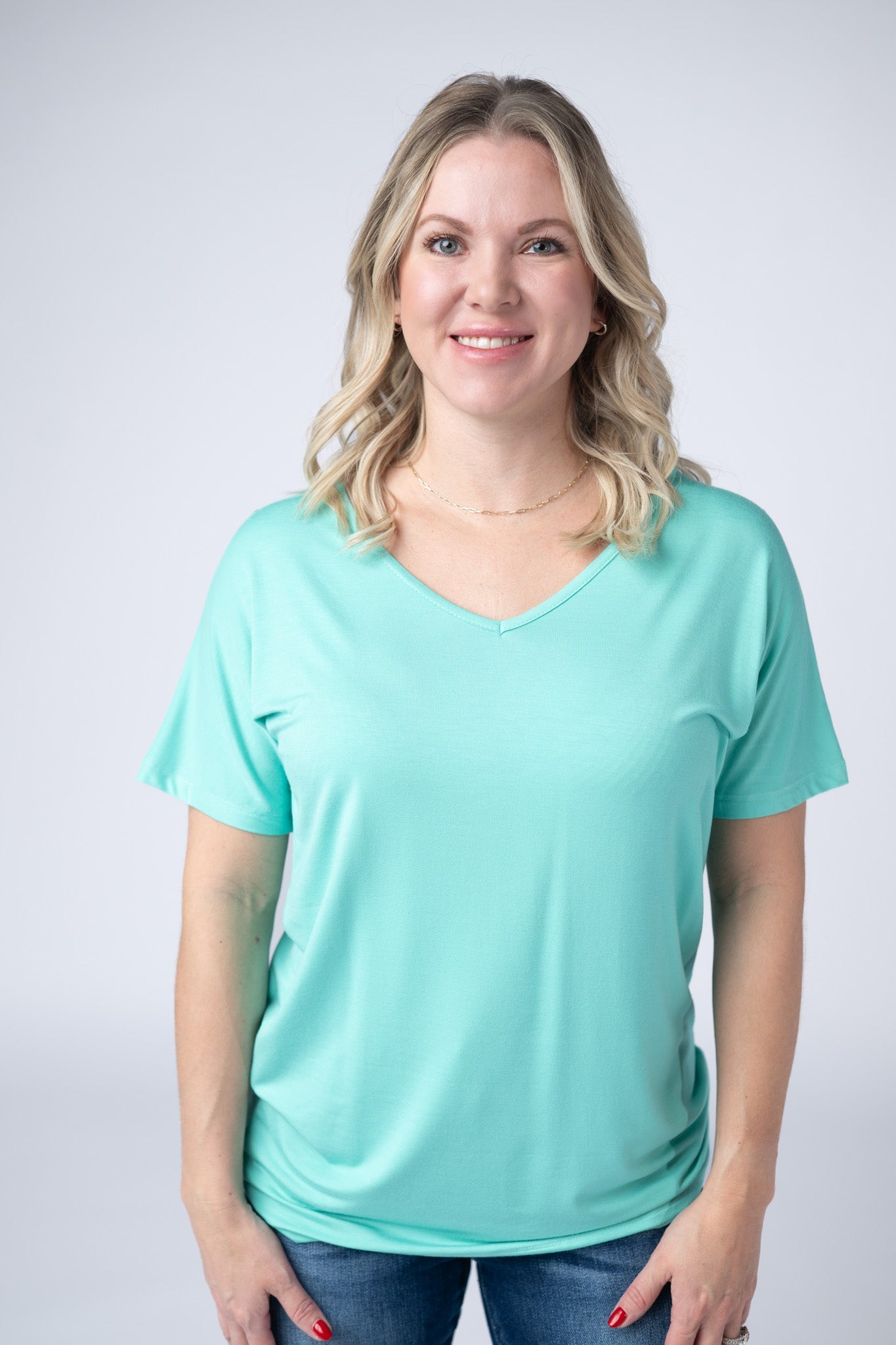 IN STOCK Chloe Cozy Top - Turquoise FINAL SALE