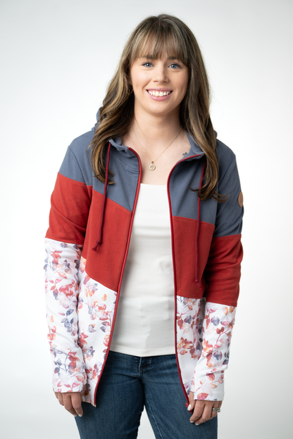 IN STOCK Colorblock Fullzip - Autumn Watercolor Mix