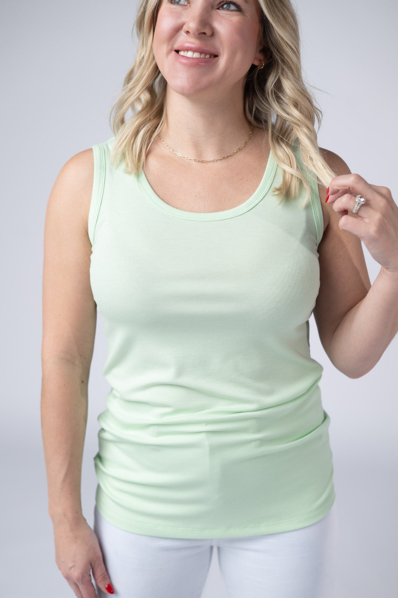 IN STOCK Ava Tank - Lime