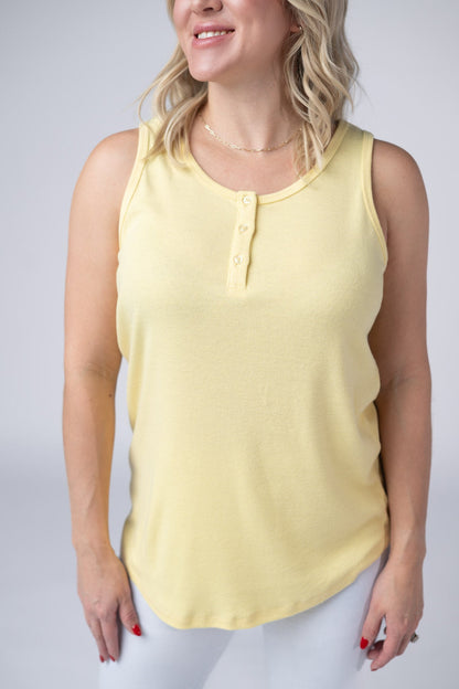 IN STOCK Alison Henley Tank - Yellow