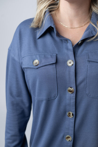 *Brenna Button Down Top - Denim*