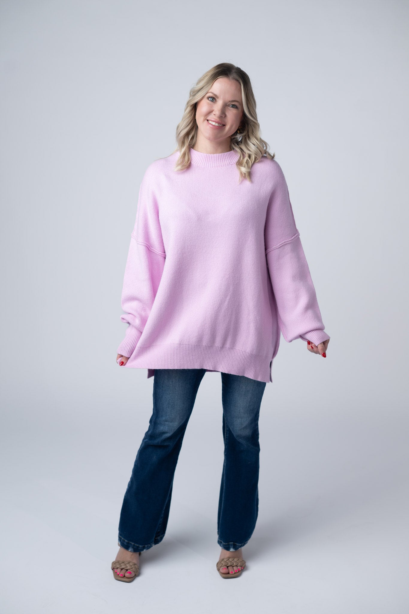 IN STOCK Aurora Cozy Sweater - Lilac FINAL SALE
