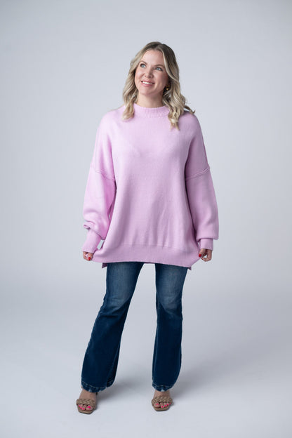 IN STOCK Aurora Cozy Sweater - Lilac FINAL SALE