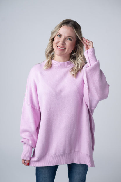 IN STOCK Aurora Cozy Sweater - Lilac FINAL SALE