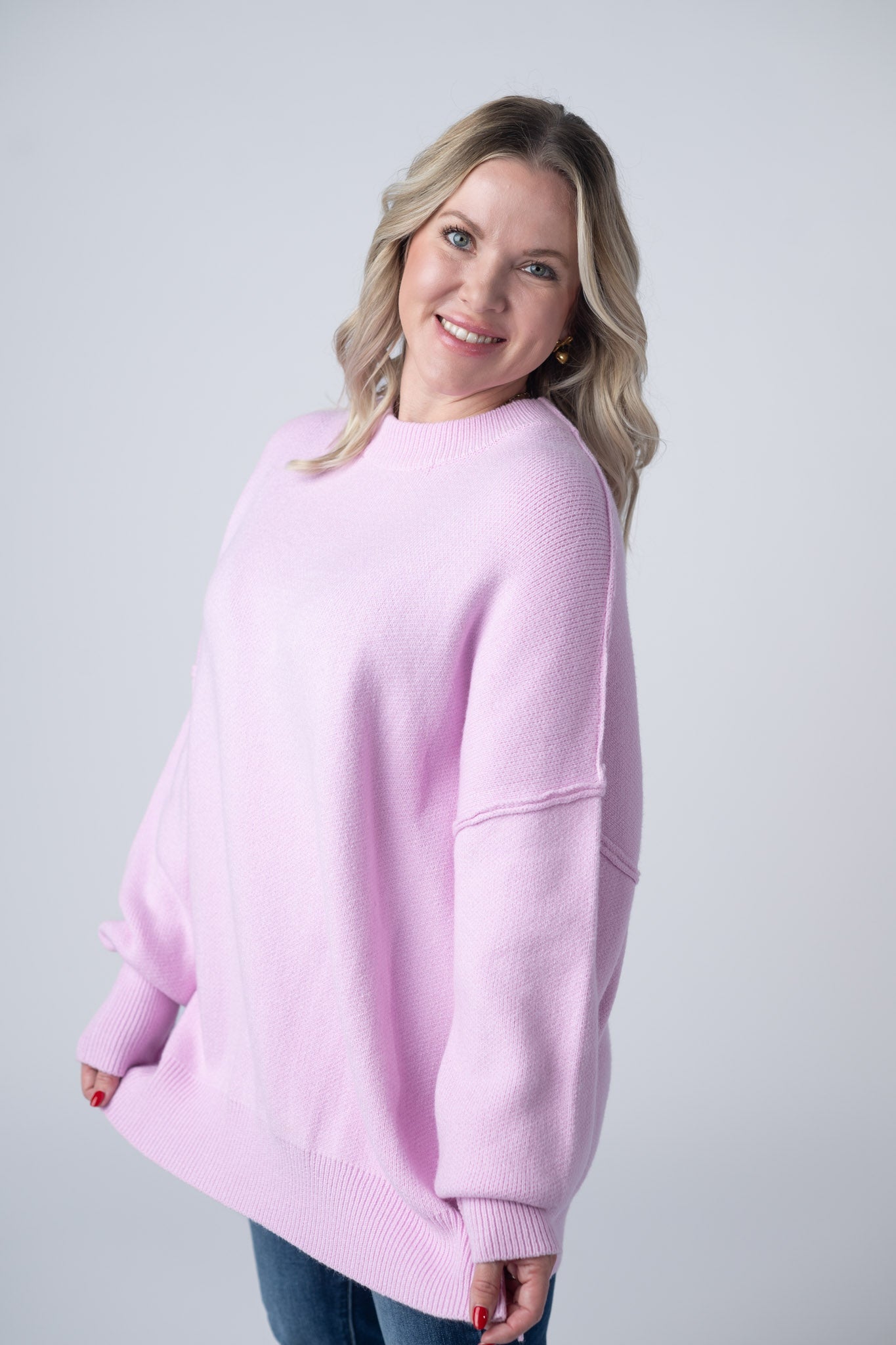 IN STOCK Aurora Cozy Sweater - Lilac FINAL SALE