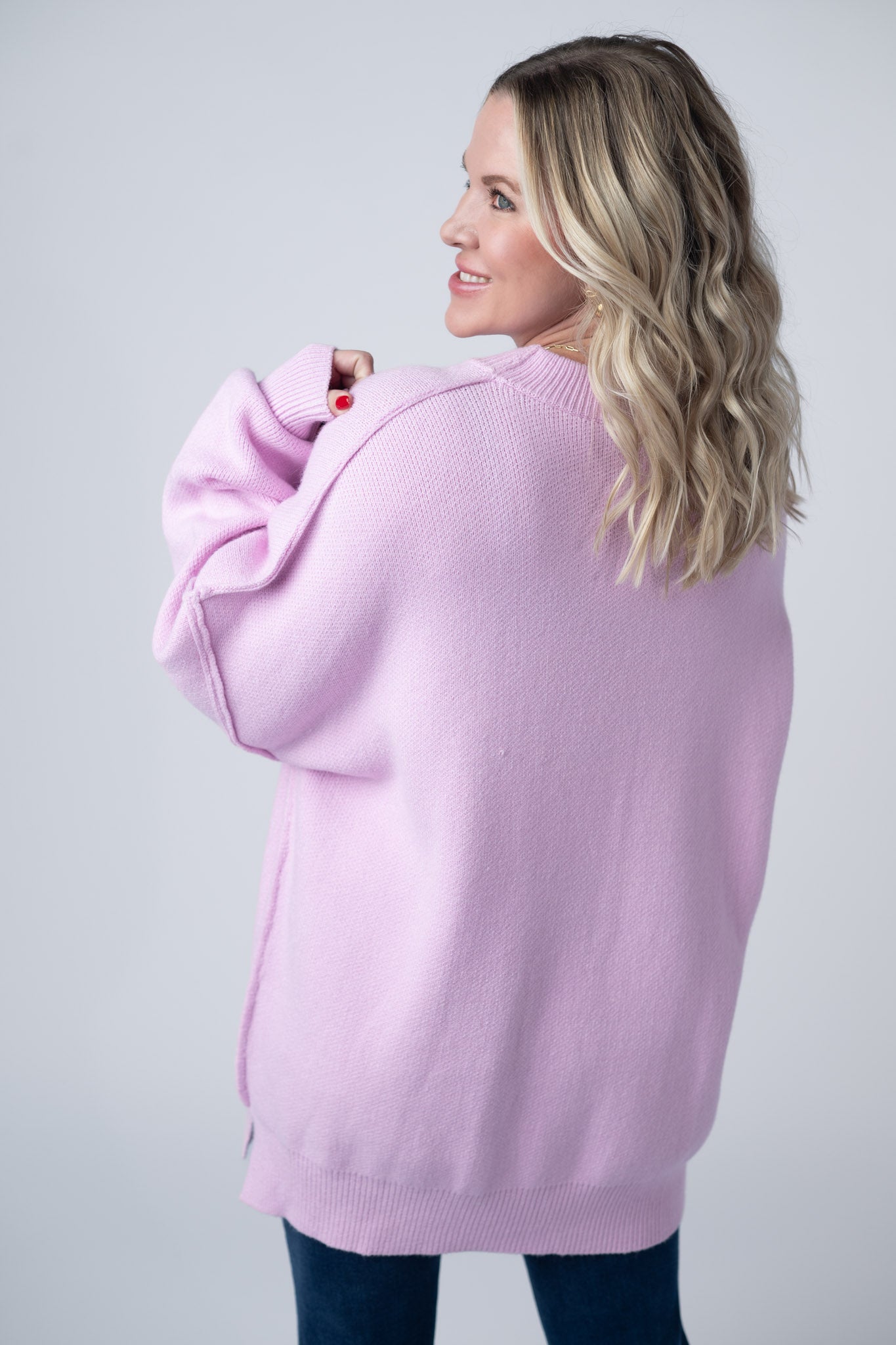 IN STOCK Aurora Cozy Sweater - Lilac FINAL SALE