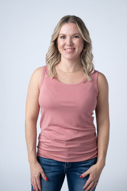 IN STOCK Ava Tank - Rose FINAL SALE
