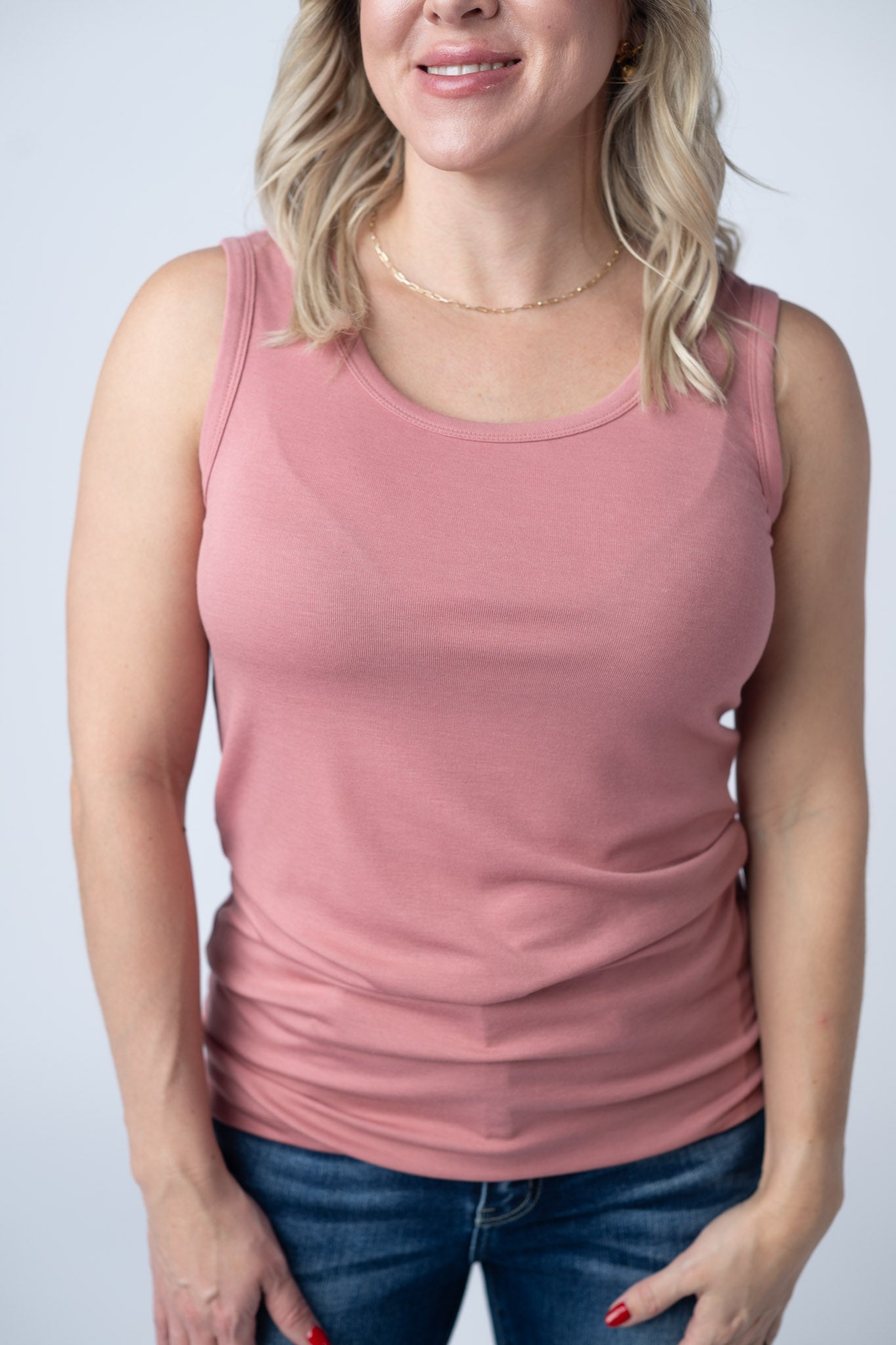 IN STOCK Ava Tank - Rose FINAL SALE