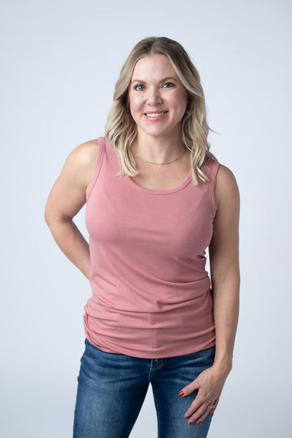 IN STOCK Ava Tank - Rose FINAL SALE