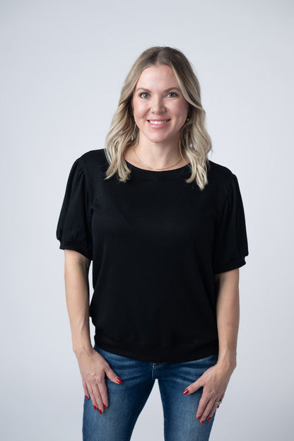IN STOCK Katie Cozy Top - Black FINAL SALE