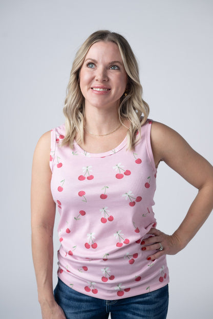 IN STOCK Ava Tank - Cherries FINAL SALE