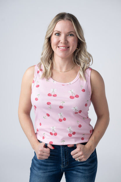 IN STOCK Ava Tank - Cherries FINAL SALE