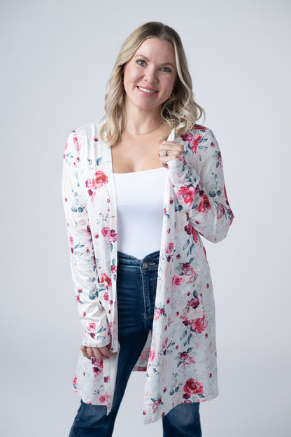 IN STOCK Classic Cardigan - Pink Bloom FINAL SALE