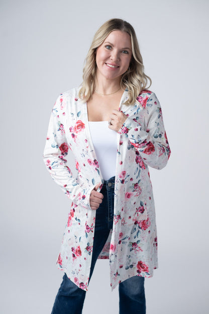 IN STOCK Classic Cardigan - Pink Bloom FINAL SALE