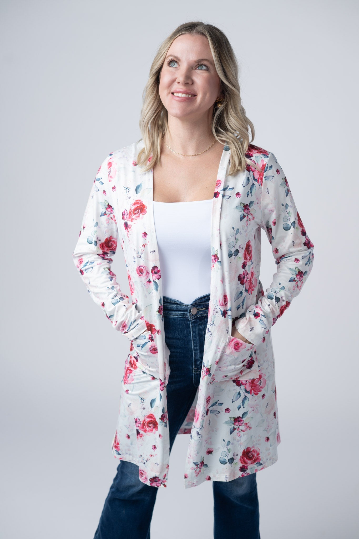 IN STOCK Classic Cardigan - Pink Bloom FINAL SALE