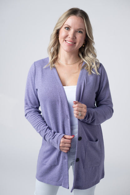 IN STOCK Cori Cardigan - Lavender FINAL SALE