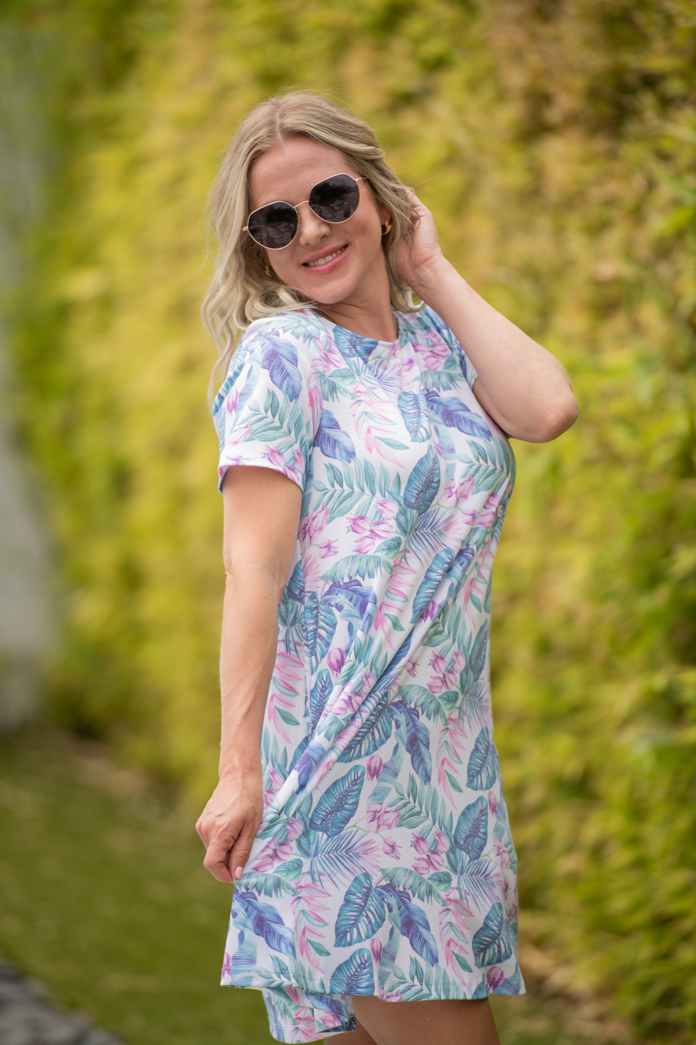 IN STOCK Alicia Dress - Tropical Leaf FINAL SALE