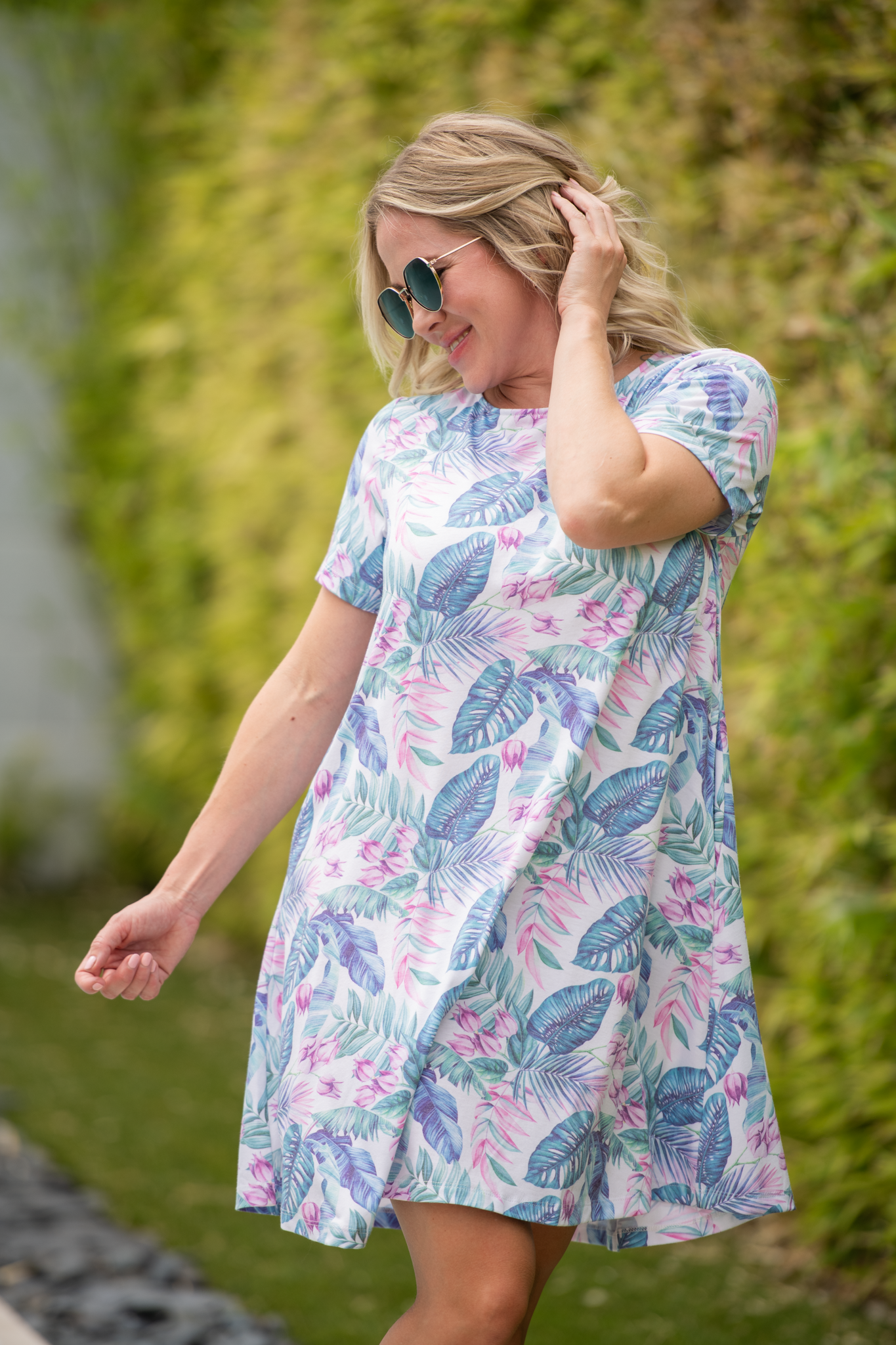 IN STOCK Alicia Dress - Tropical Leaf FINAL SALE