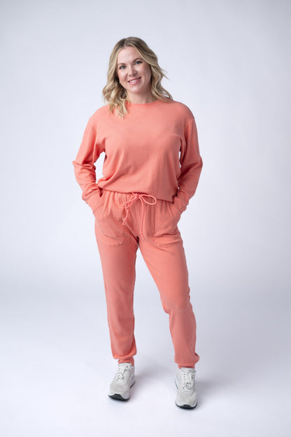 IN STOCK Corrine Joggers - Coral FINAL SALE