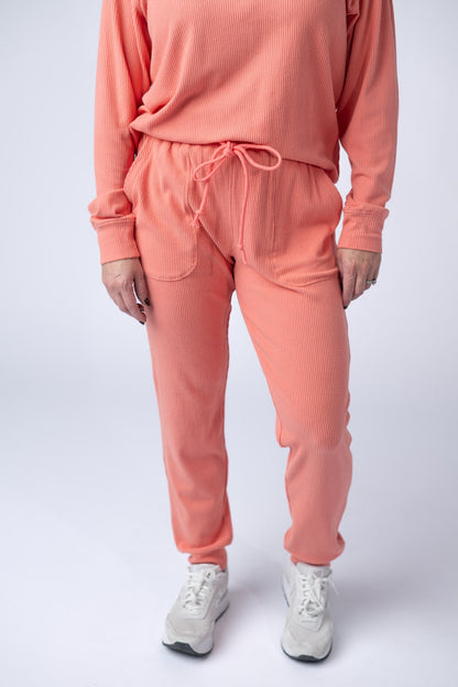 IN STOCK Corrine Joggers - Coral FINAL SALE