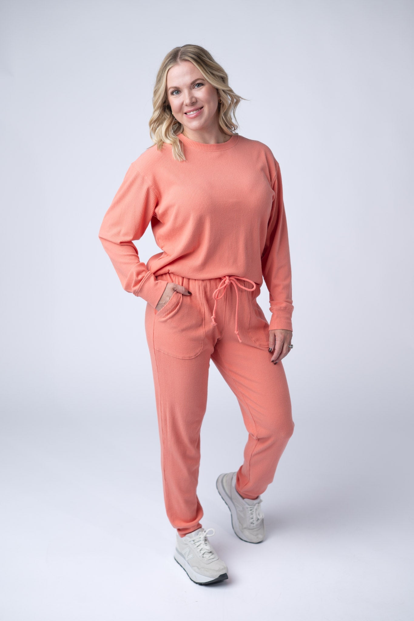 IN STOCK Corrine Joggers - Coral FINAL SALE