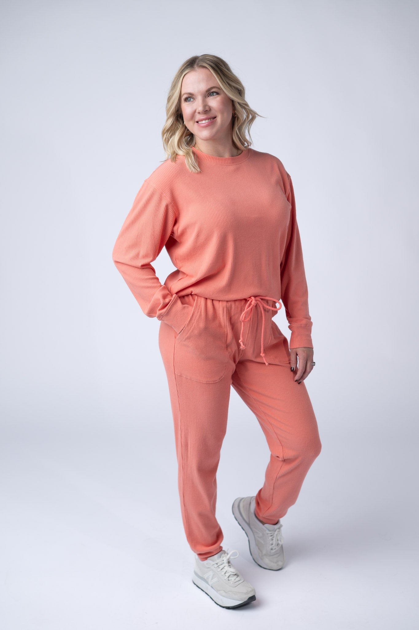 IN STOCK Corrine Joggers - Coral FINAL SALE