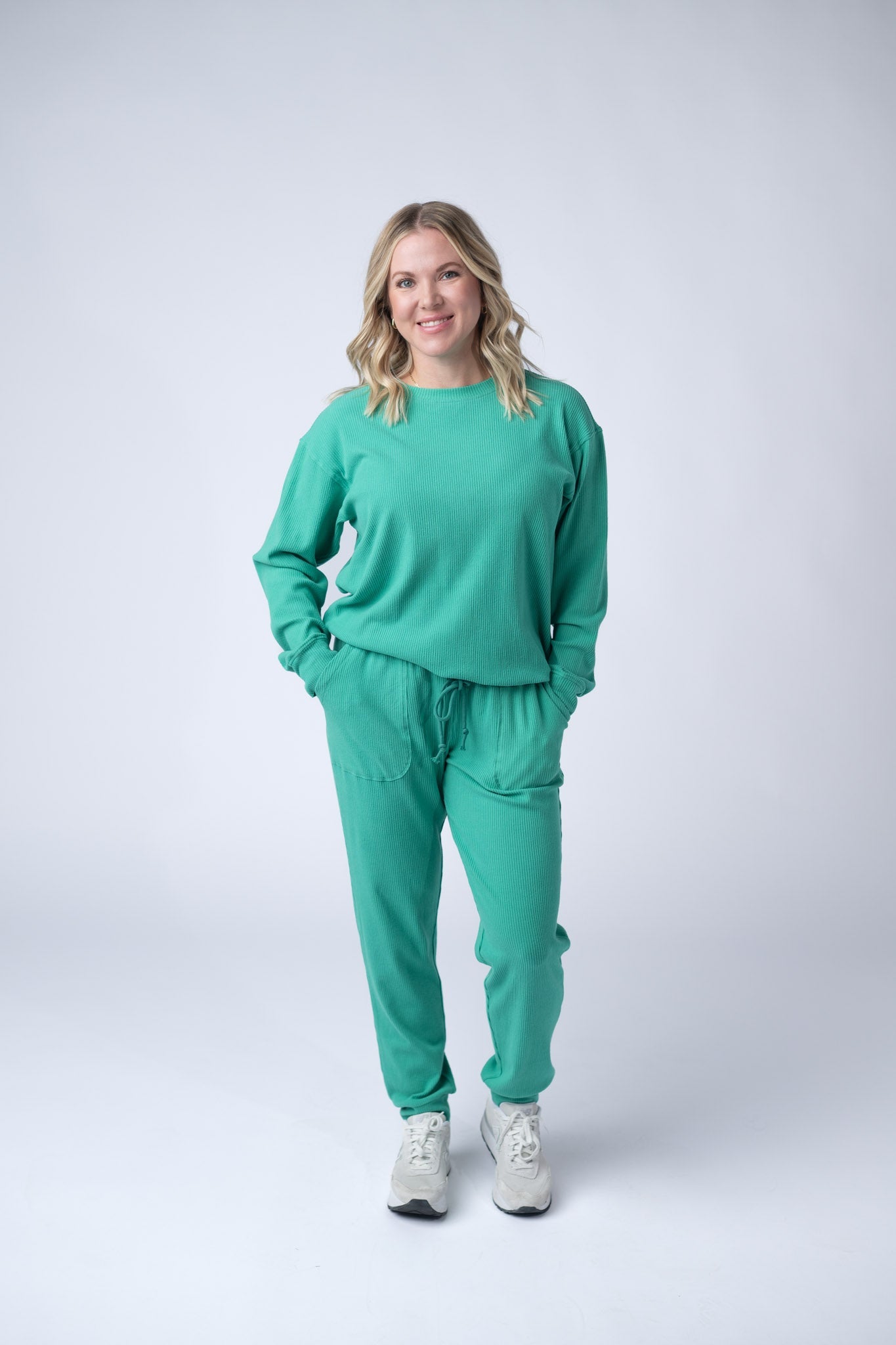 IN STOCK Corrine Ribbed Pullover Top - Emerald FINAL SALE