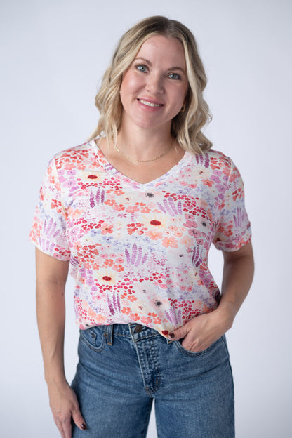 IN STOCK Sophie Tee - Coral Sunset Floral