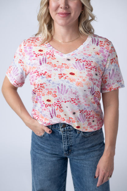 IN STOCK Sophie Tee - Coral Sunset Floral