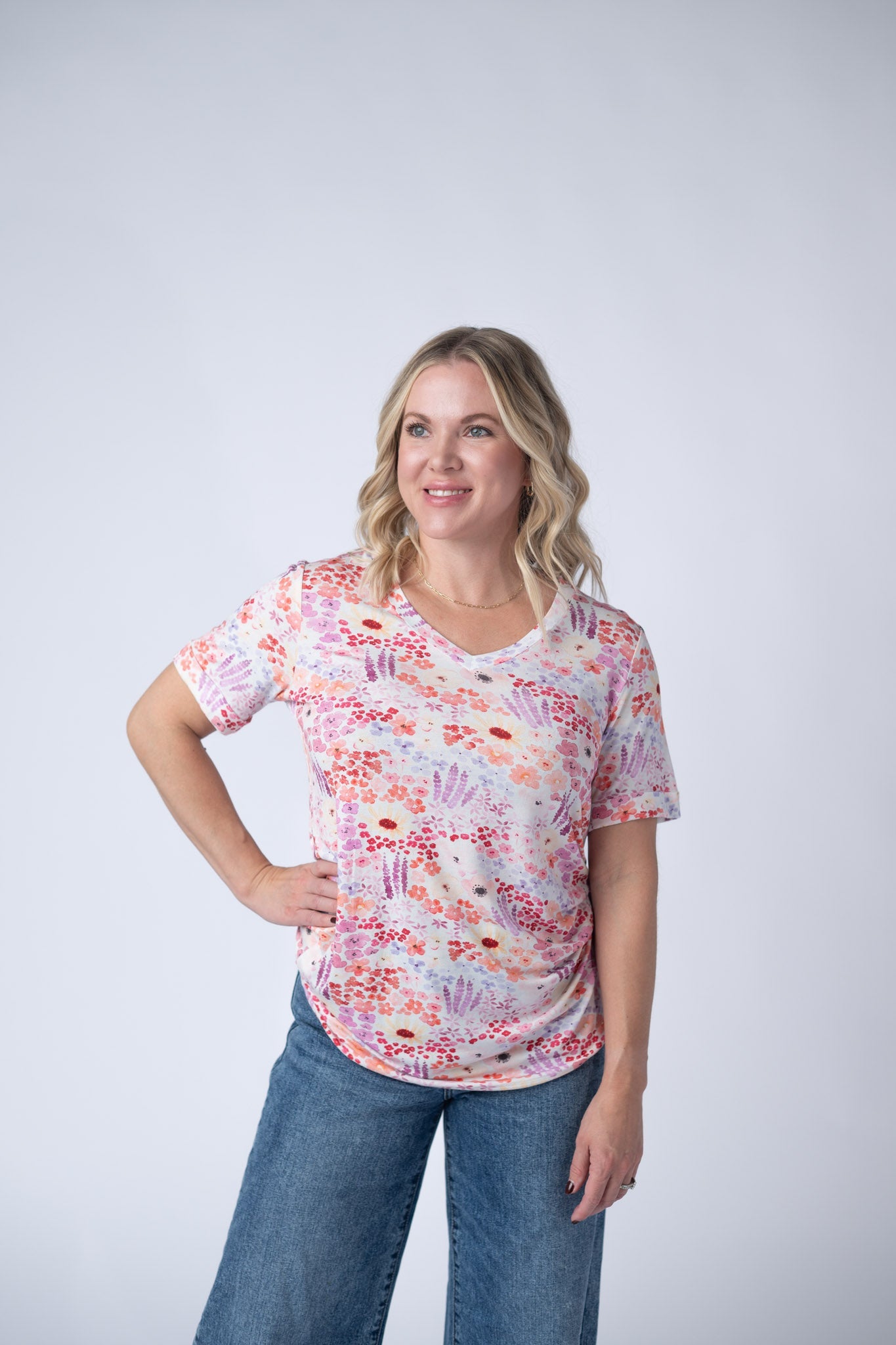 IN STOCK Sophie Tee - Coral Sunset Floral