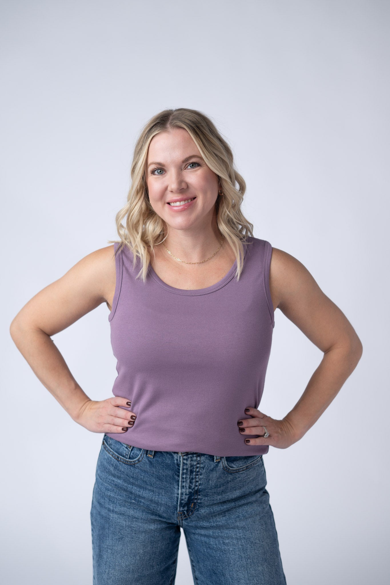 IN STOCK Ava Tank - Dusty Lavender FINAL SALE