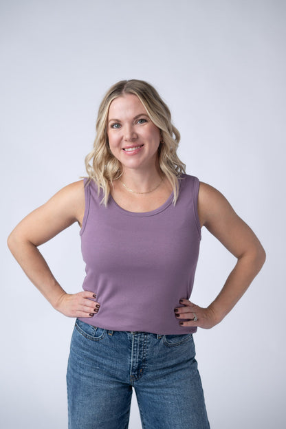 IN STOCK Ava Tank - Dusty Lavender FINAL SALE