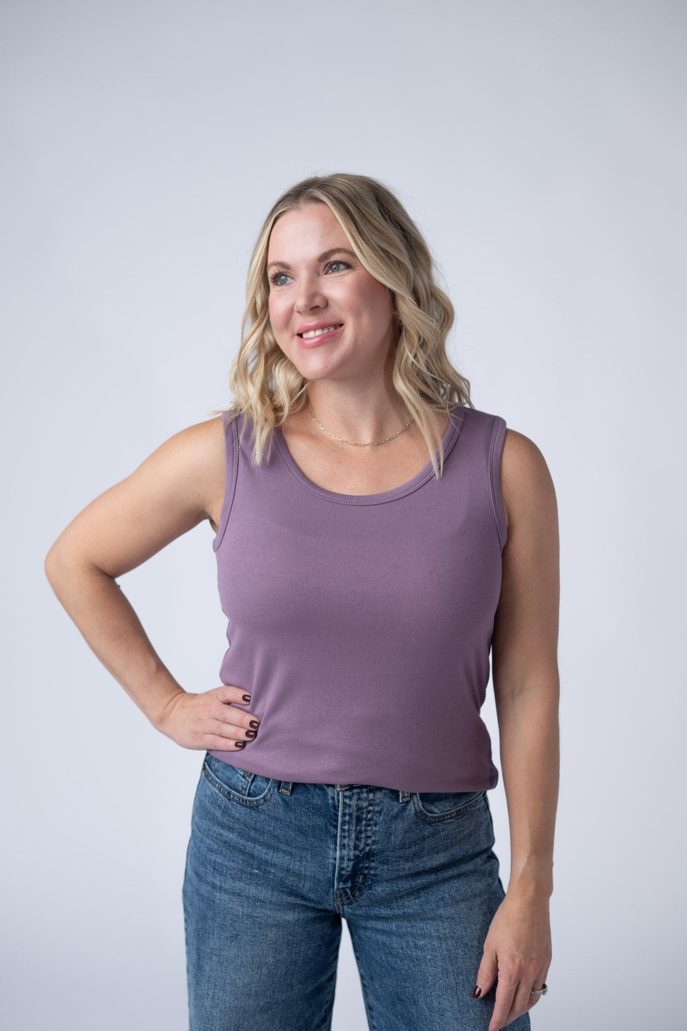 IN STOCK Ava Tank - Dusty Lavender FINAL SALE