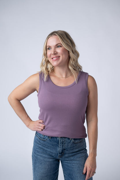 IN STOCK Ava Tank - Dusty Lavender FINAL SALE