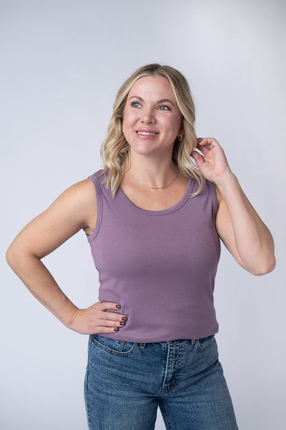 IN STOCK Ava Tank - Dusty Lavender FINAL SALE