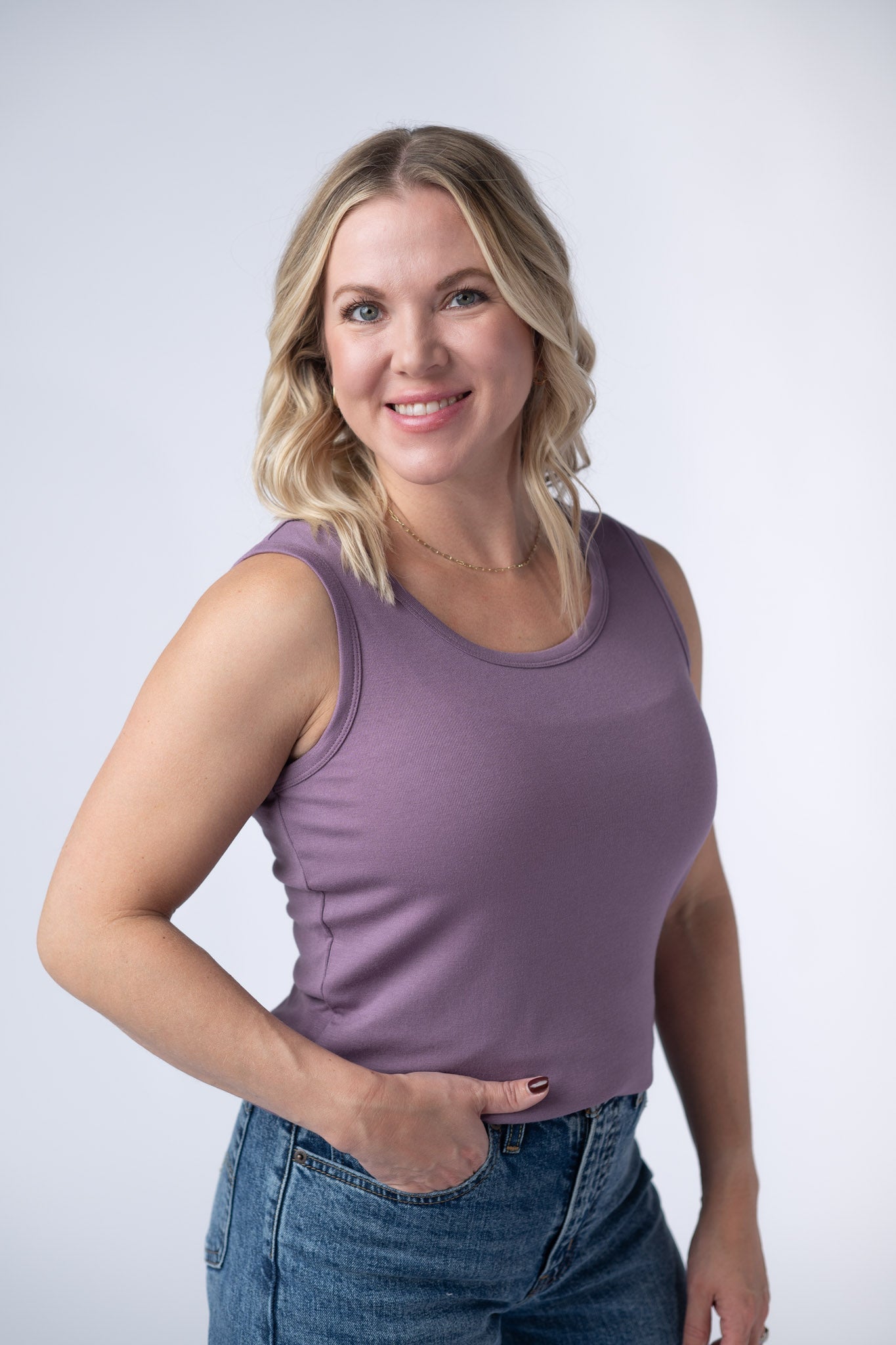 IN STOCK Ava Tank - Dusty Lavender FINAL SALE