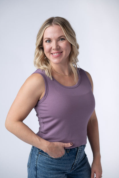 IN STOCK Ava Tank - Dusty Lavender FINAL SALE