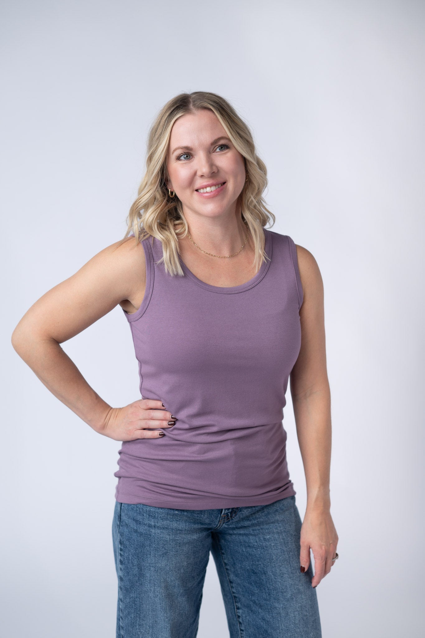 IN STOCK Ava Tank - Dusty Lavender FINAL SALE