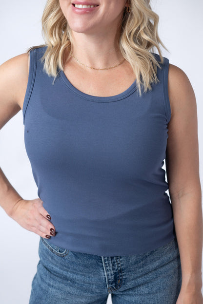 IN STOCK Ava Tank - Blue FINAL SALE