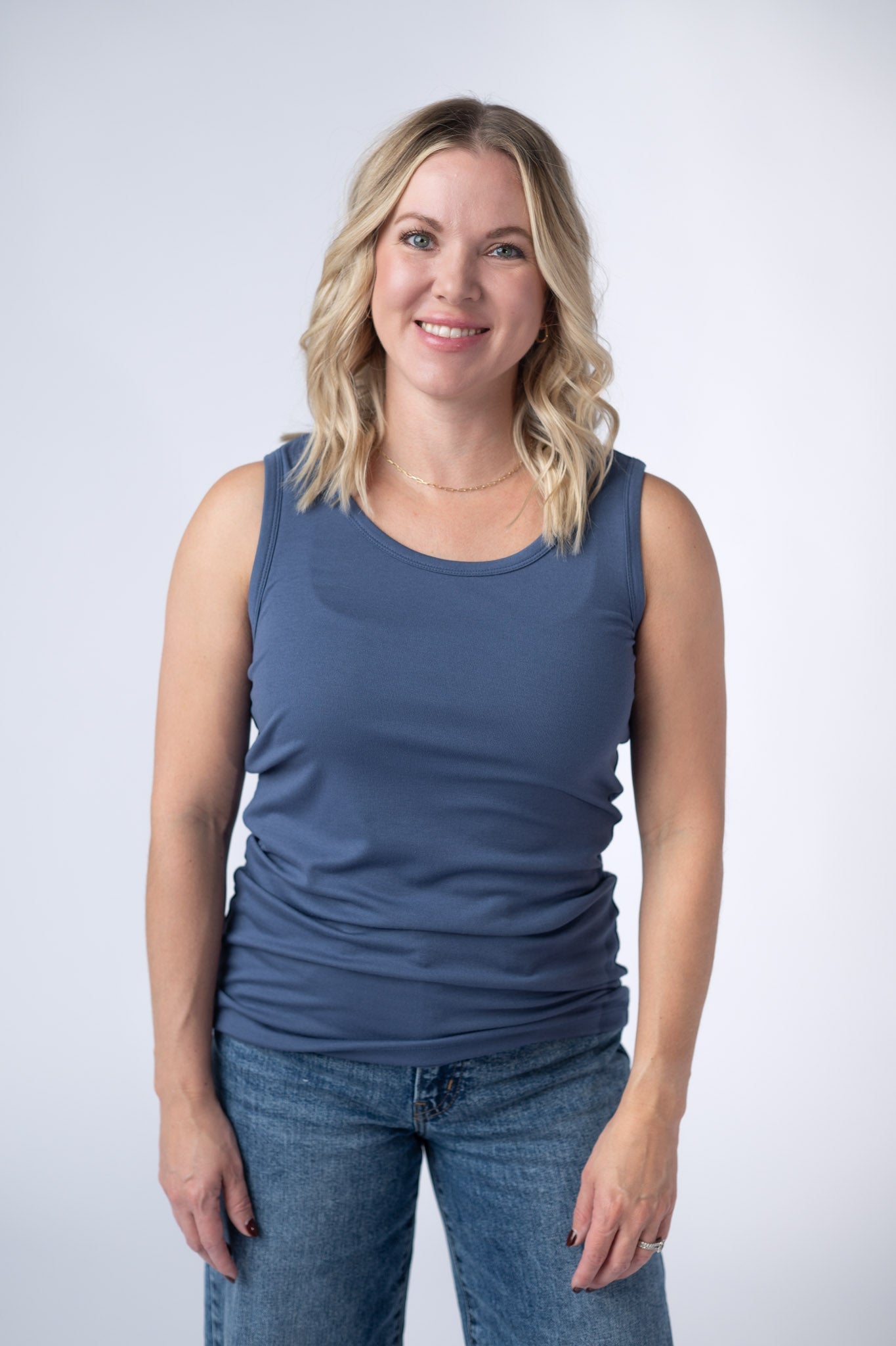 IN STOCK Ava Tank - Blue FINAL SALE