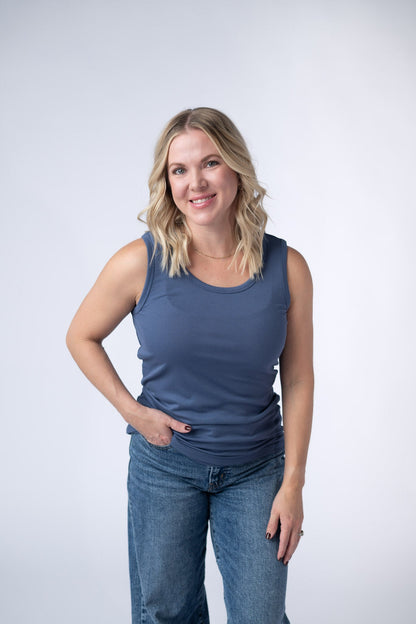IN STOCK Ava Tank - Blue FINAL SALE
