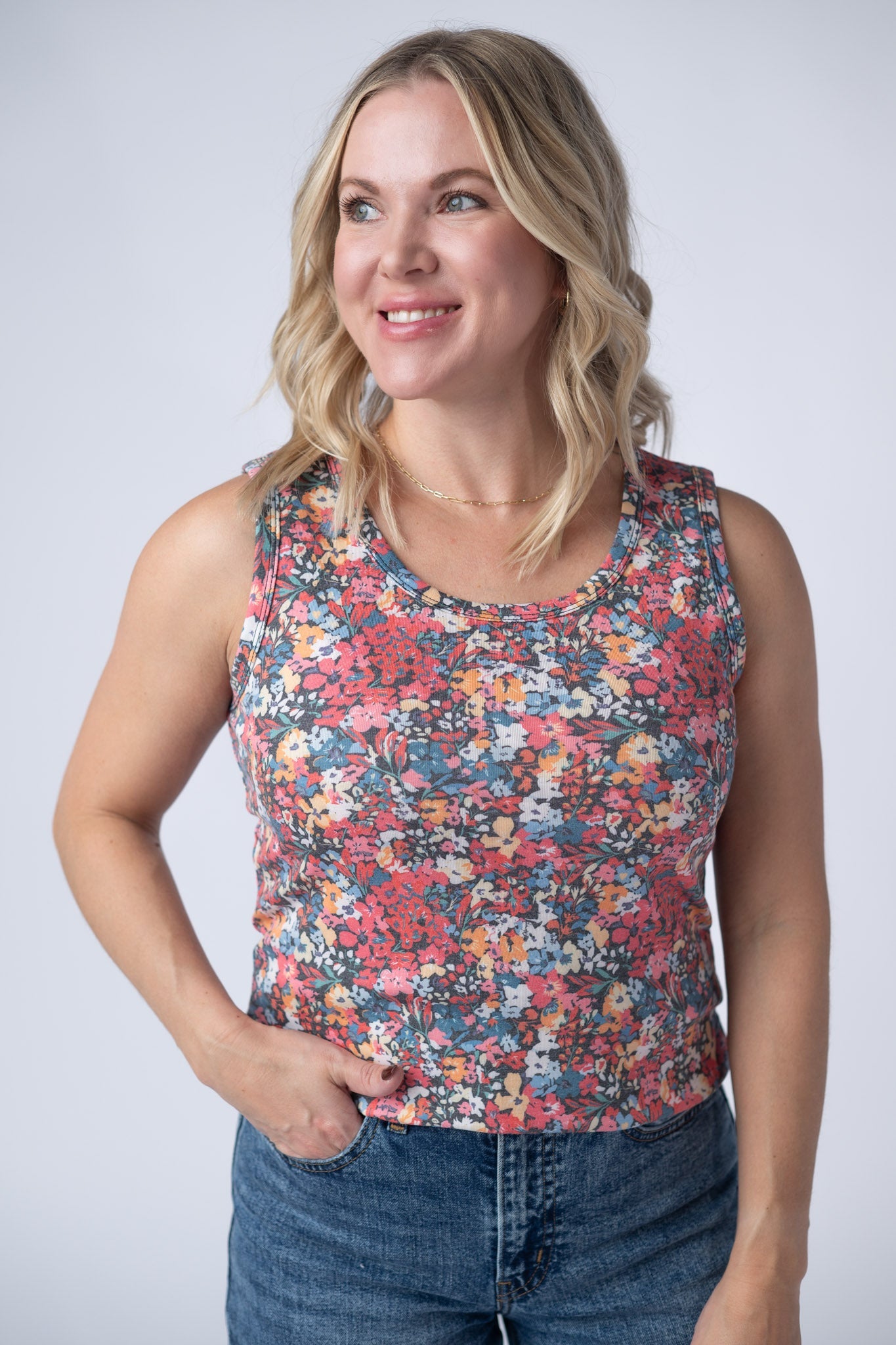 IN STOCK Ava Tank - Bright Floral FINAL SALE