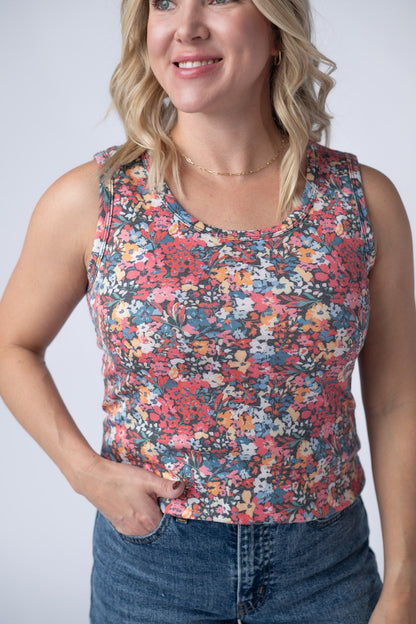 IN STOCK Ava Tank - Bright Floral FINAL SALE